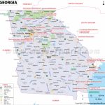 Georgia Map, Map Of Georgia (U.s. State) Intended For Georgia State Map Printable