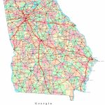 Georgia Printable Map Intended For Georgia State Map Printable