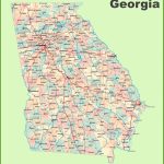 Georgia Road Map With Cities And Towns | Ga Map In 2019 | Highway Inside Georgia State Map Printable