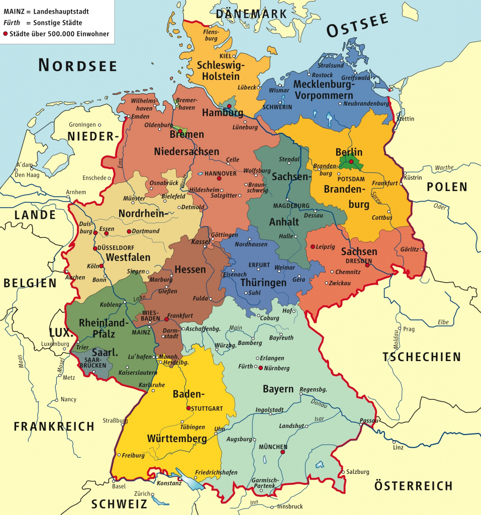 Germany Maps | Maps Of Germany inside Free Printable Map Of Germany
