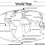 Grade Level: 2Nd Grade Objectives:  Students Will Recognize That Throughout Continents And Oceans Map Quiz Printable