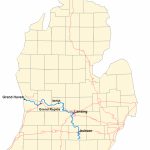 Grand River (Michigan)   Wikipedia Inside Michigan River Map Printable