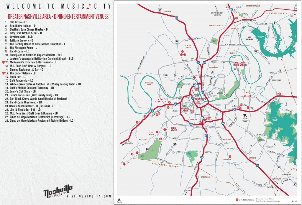 Greater Nashville Map - Printable Map Of Nashville | Printable Maps inside Printable Map Of Nashville