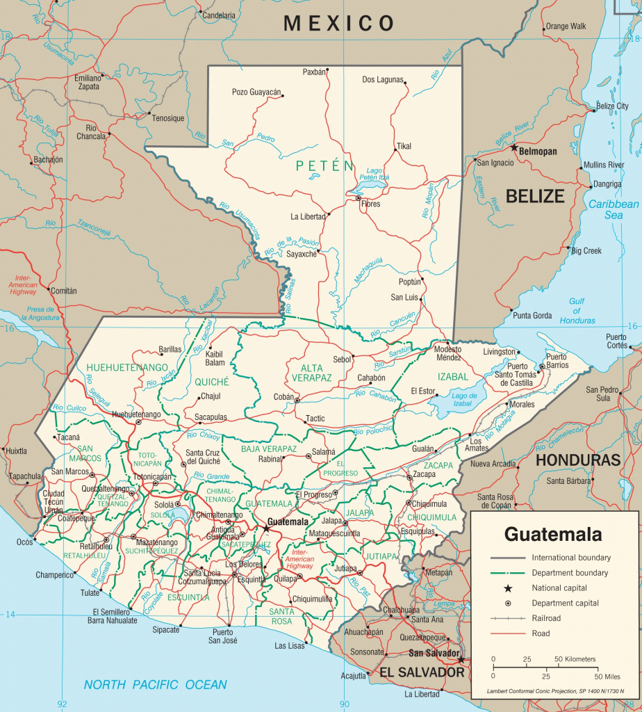 Guatemala Maps | Maps Of Guatemala inside Printable Map Of Guatemala