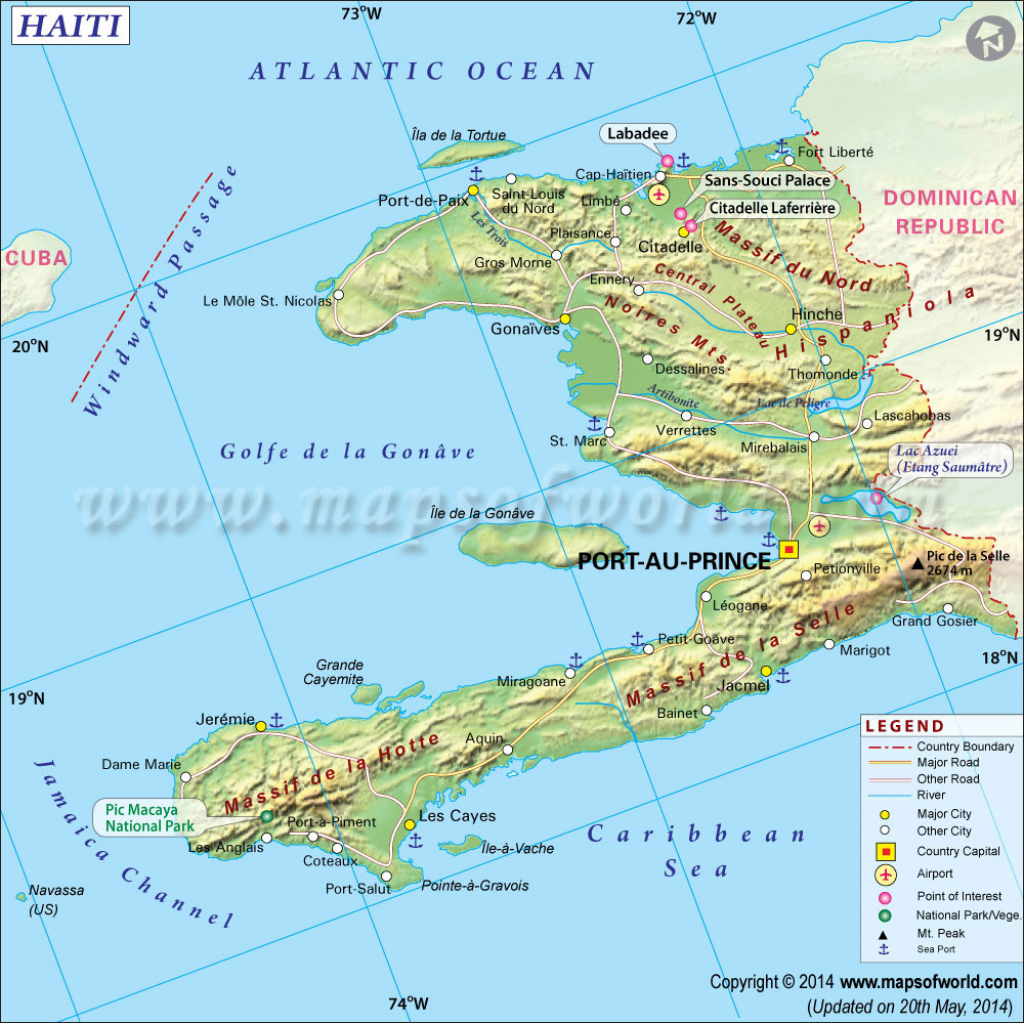 Haiti Map, Map Of Haiti pertaining to Printable Map Of Haiti