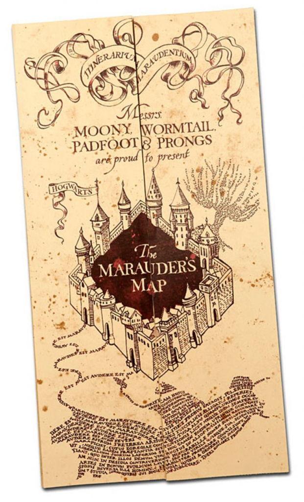 Harry Potter Paraphernalia: How To Make A Marauder&amp;#039;s Map (Party with regard to Harry Potter Marauders Map Printable