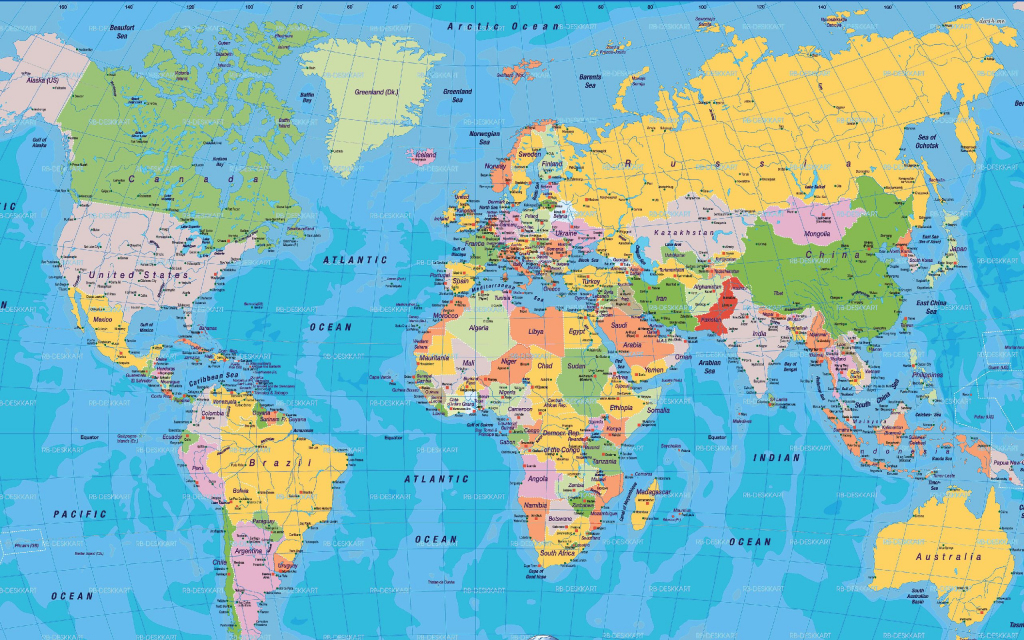 High Resolution World Map Pdf - Bing Images | Карты | World Map for Free Printable World Map Pdf