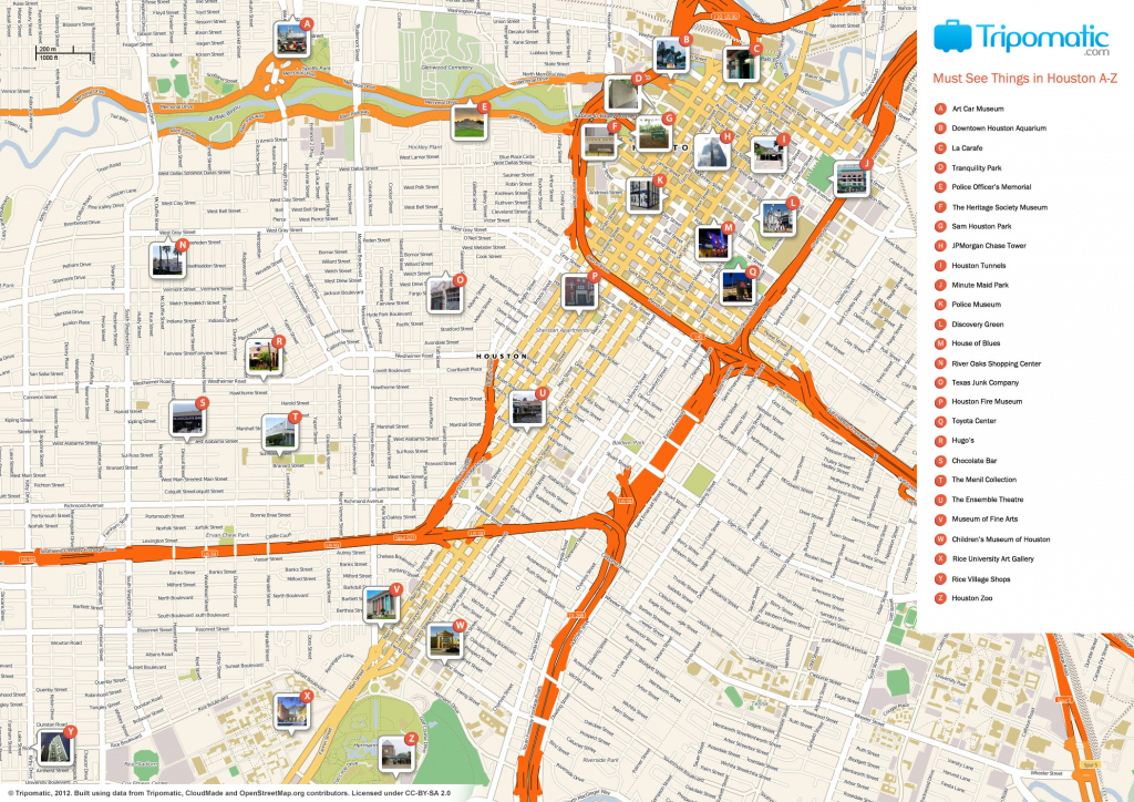 Houston Maps | Texas, U.s. | Maps Of Houston - Printable Map Of intended for Downtown Houston Map Printable
