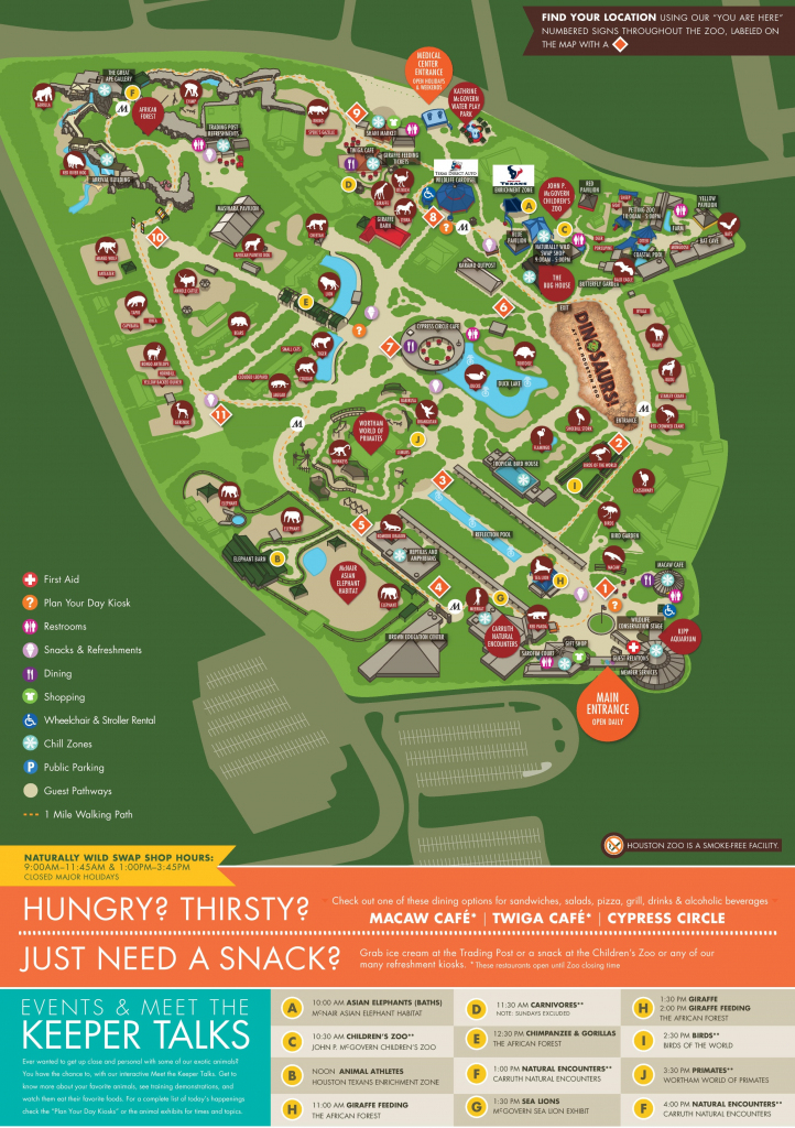 Houston Zoo Map in Printable Detroit Zoo Map