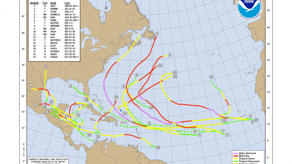 How To Use A Hurricane Tracking Chart within Printable Hurricane Tracking Map