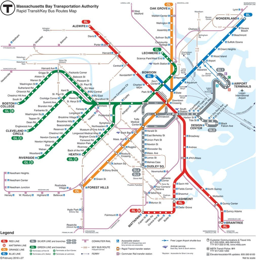 How To Use The Boston Subway | Map And Tips | Free Toursfoot inside Mbta Subway Map Printable