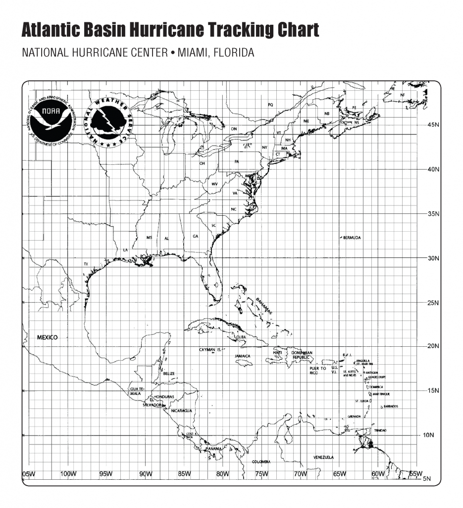 Hurricane Tracking Map within Printable Hurricane Tracking Map