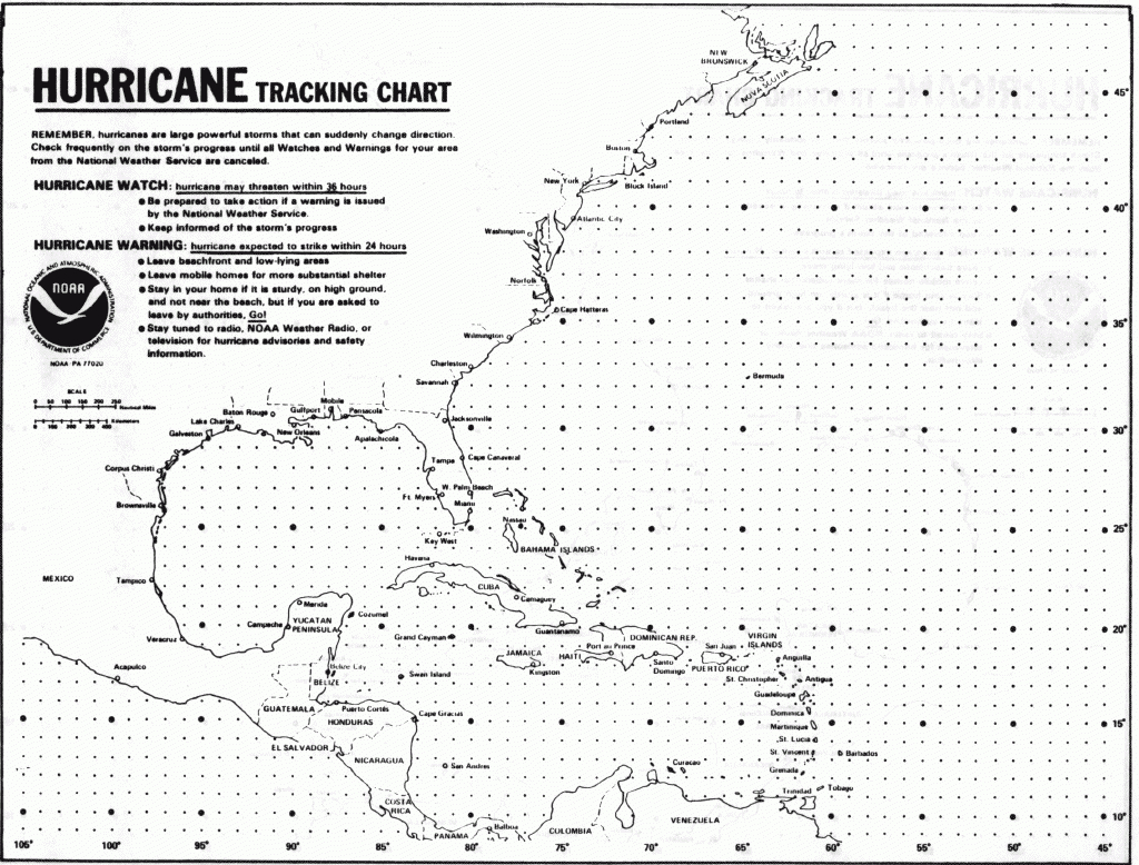 Hurricane Tracking To Practice Latitude And Longitude | Social within Printable Hurricane Tracking Map