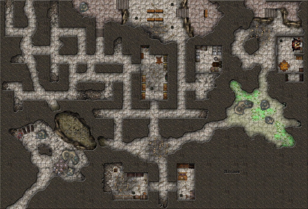 I Rebuilt The Wave Echo Cave From Lost Mine Of Phandelver (Battlemap) pertaining to Lost Mine Of Phandelver Printable Maps
