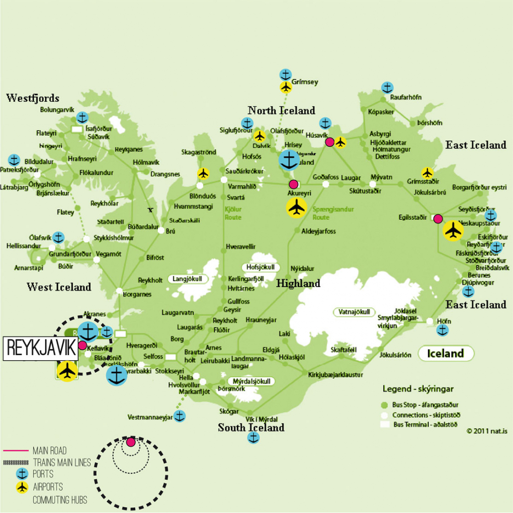 Iceland Map Printable And Travel Information | Download Free Iceland inside Free Printable Map Of Iceland