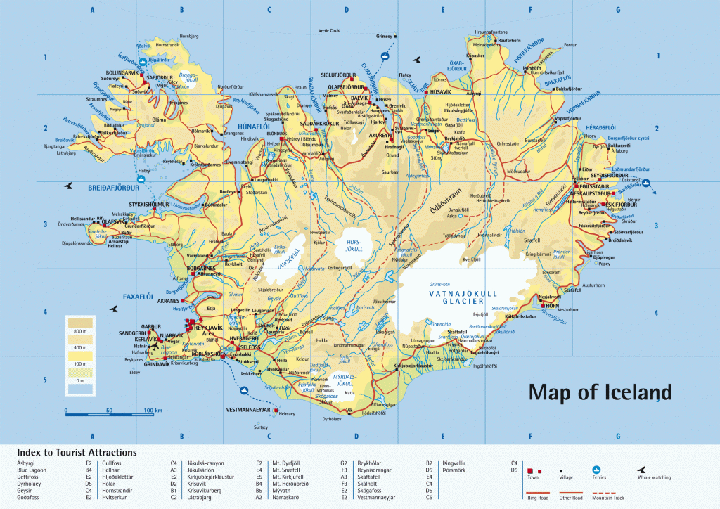 Iceland Tourism | Printable Iceland Tourist Map,iceland Travel Map inside Maps Of Iceland Printable Maps