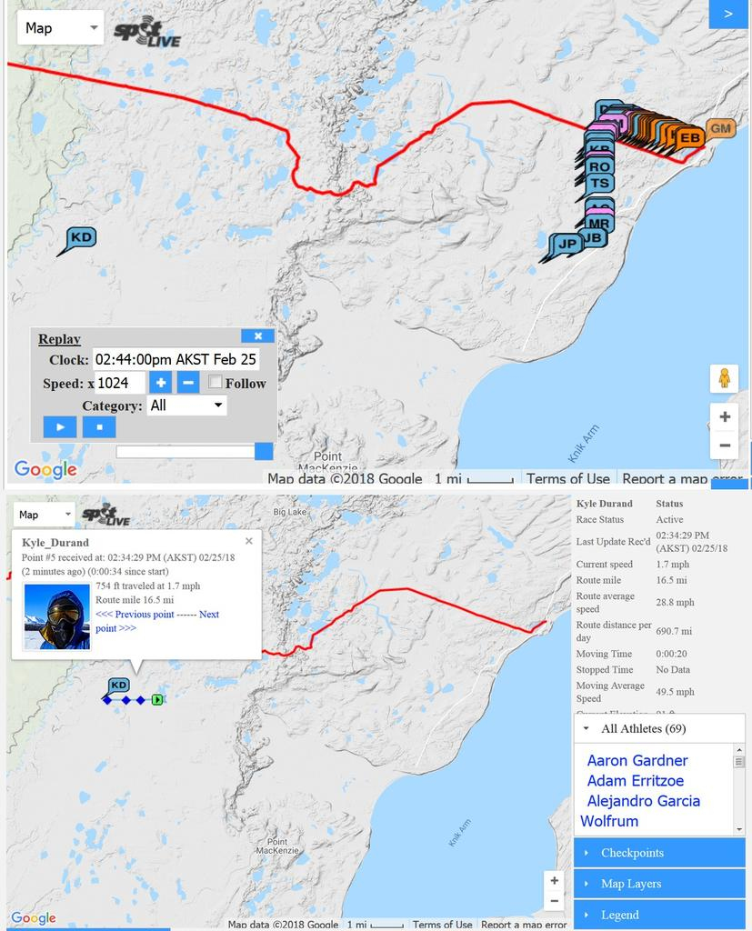 Iditarod Trail Invitational 2018- Mtbr throughout Printable Iditarod Trail Map