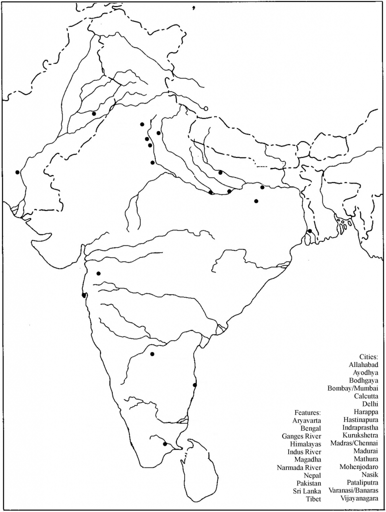 Image Result For Outline Map Of India With Rivers And Lakes | ,m In for India River Map Outline Printable
