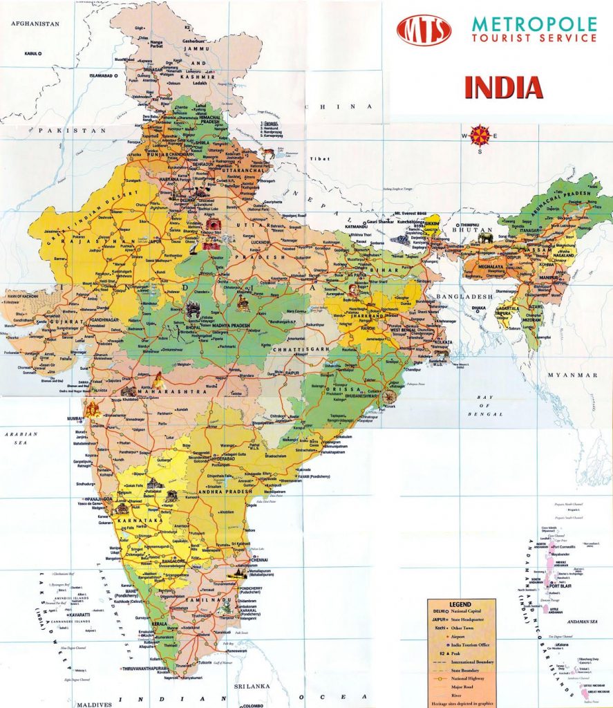 India Map For Print