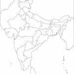India Printable, Blank Maps, Outline Maps • Royalty Free Inside India Outline Map A4 Size Printable