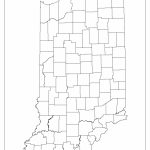 Indiana Blank Map In Indiana County Map Printable