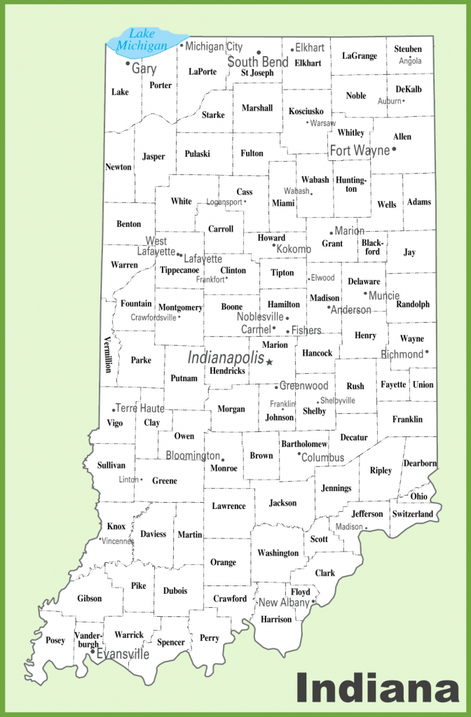 Indiana County Map with Indiana County Map Printable