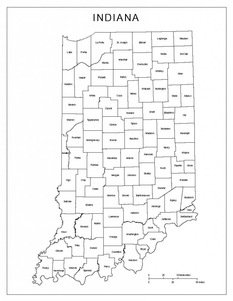 Indiana State Map Printable | Printable Maps throughout Indiana State Map Printable