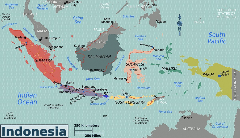 Indonesia Islands Map Printable Map Of Physical Map Of Indonesia 10 intended for Printable Map Of Indonesia