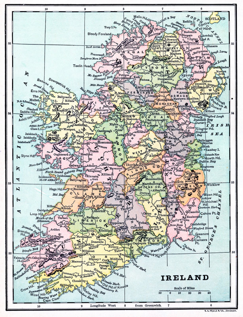 Instant Art Printable - Map Of Ireland - The Graphics Fairy pertaining to Free Printable Map Of Ireland