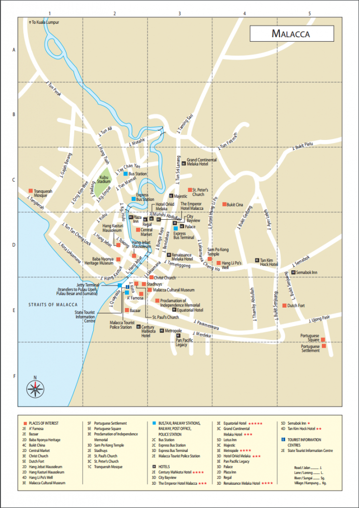 Instructional Language And Peer Review - Microsoft In Education throughout Melaka Tourist Map Printable