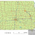 Iowa State Route Network Map. Iowa Highways Map. Cities Of Iowa Pertaining To Printable Iowa Road Map