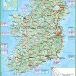 Ireland Road Map Intended For Large Printable Map Of Ireland