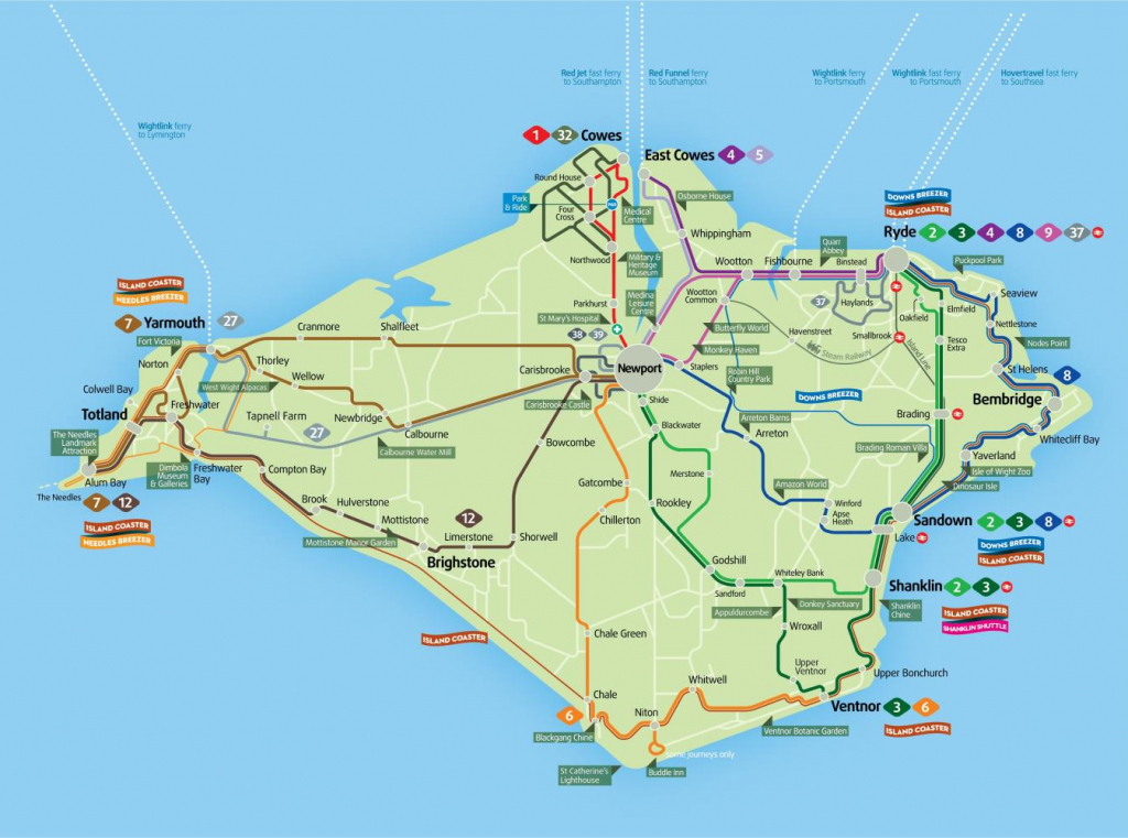 Isle Of White Map | Park Ideas regarding Printable Map Of Isle Of Wight