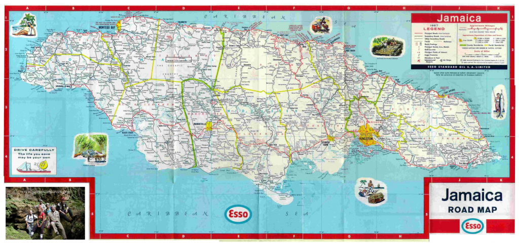 Jamaica Road Map, Free Jamaican Road Maps Online inside Free Printable Map Of Jamaica