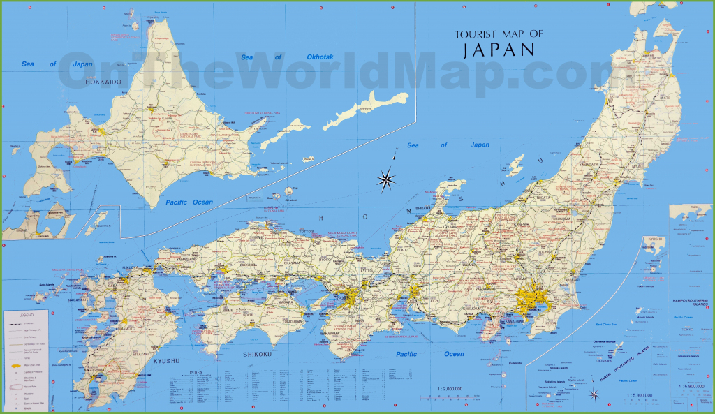 Japan Tourist Map throughout Printable Map Of Japan With Cities
