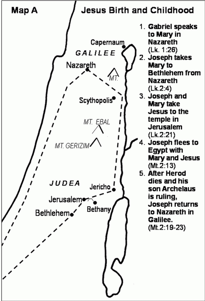 Jesus&amp;#039; Birth And Childhood Map .. And Other Mapsgalyn Wiemers pertaining to Printable Bible Maps For Kids