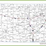 Kansas Road Map Inside Printable Map Of Kansas