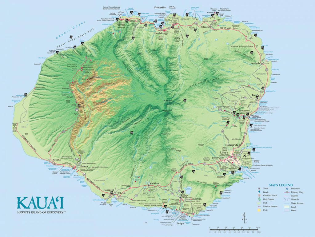 Kauai Island Maps &amp;amp; Geography | Go Hawaii with Printable Map Of Kauai