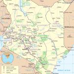 Kenya Political Map Pertaining To Printable Map Of Kenya