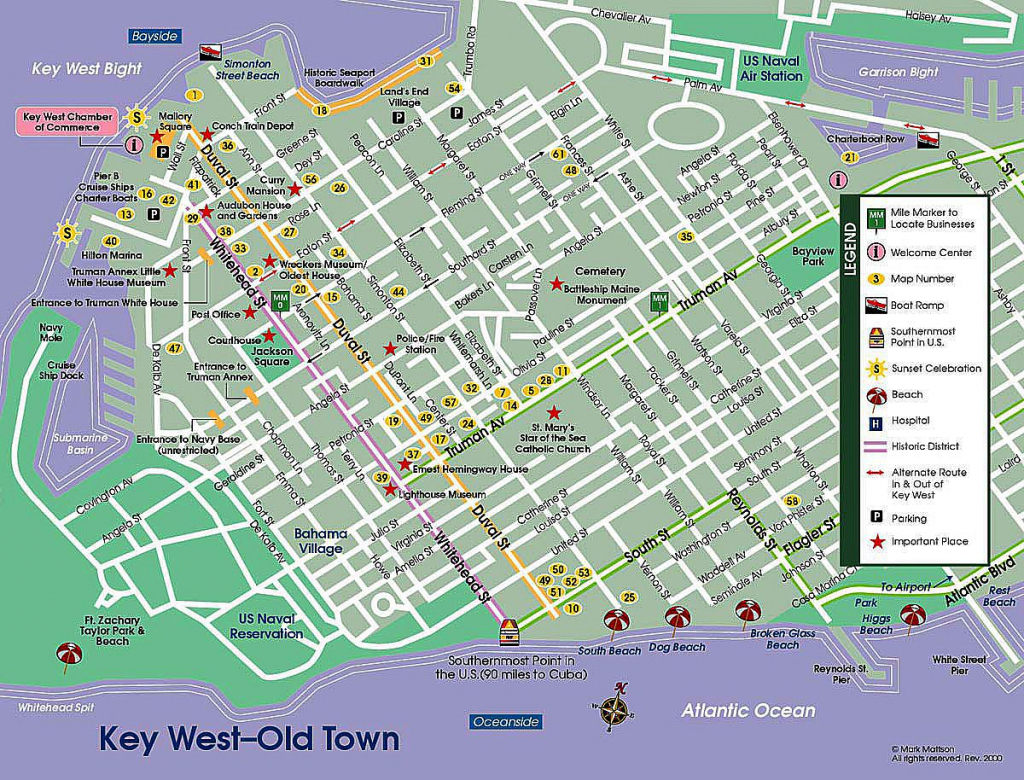 Key West Map - Ameliabd - Street Map Of Key West Florida | Printable within Printable Street Map Of Key West Fl