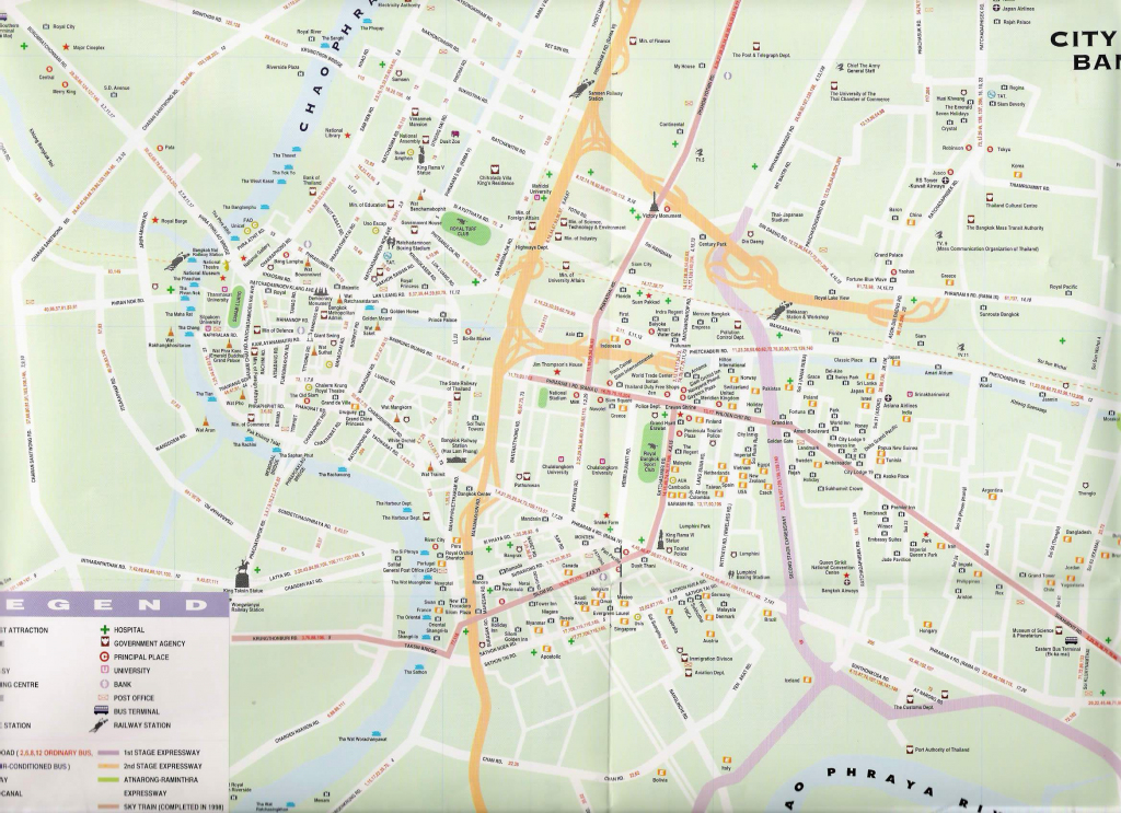 Large Bangkok Maps For Free Download And Print | High-Resolution And for Printable Map Of Bangkok