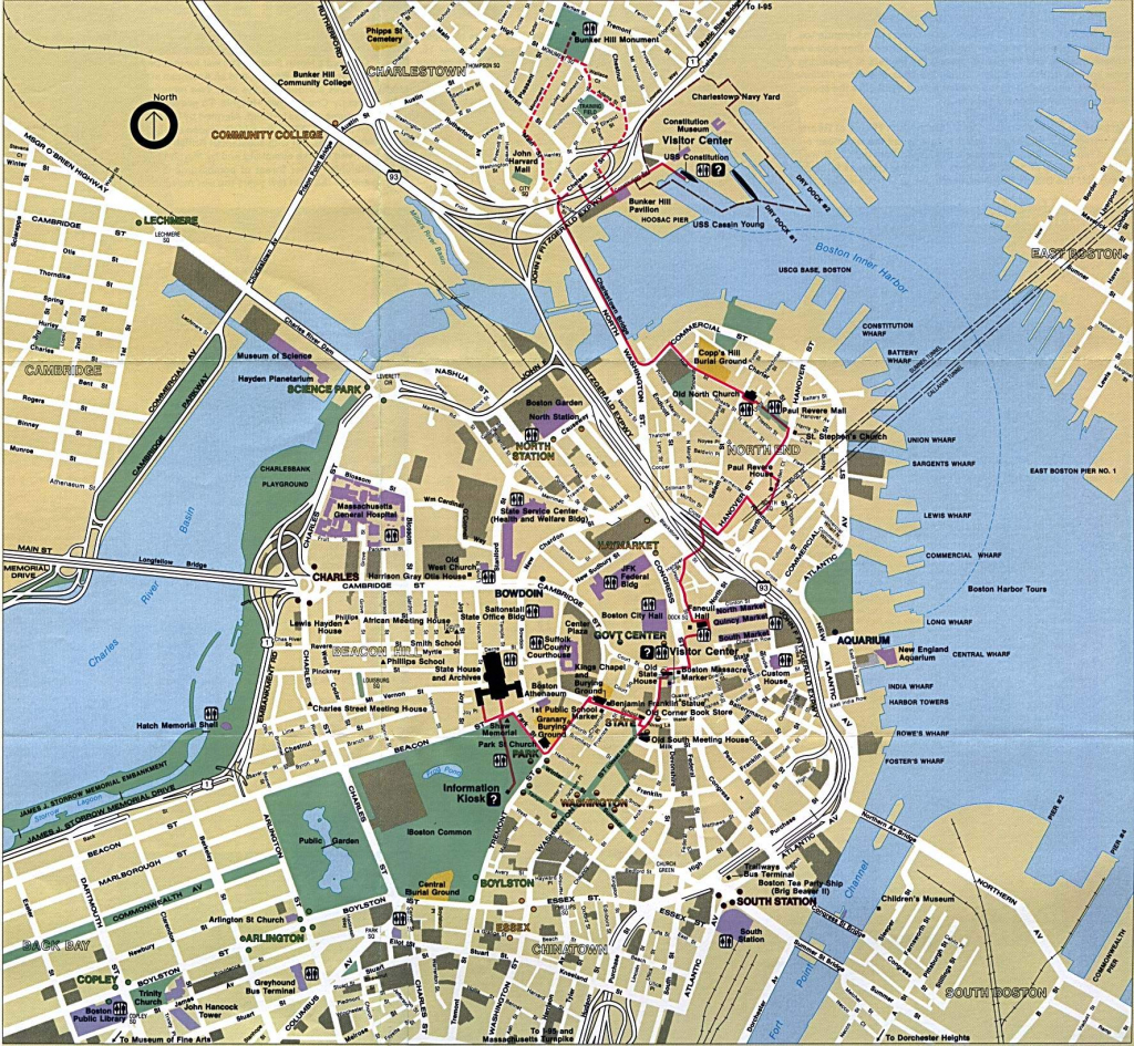 Large Boston Maps For Free Download And Print | High-Resolution And for Printable Map Of Boston