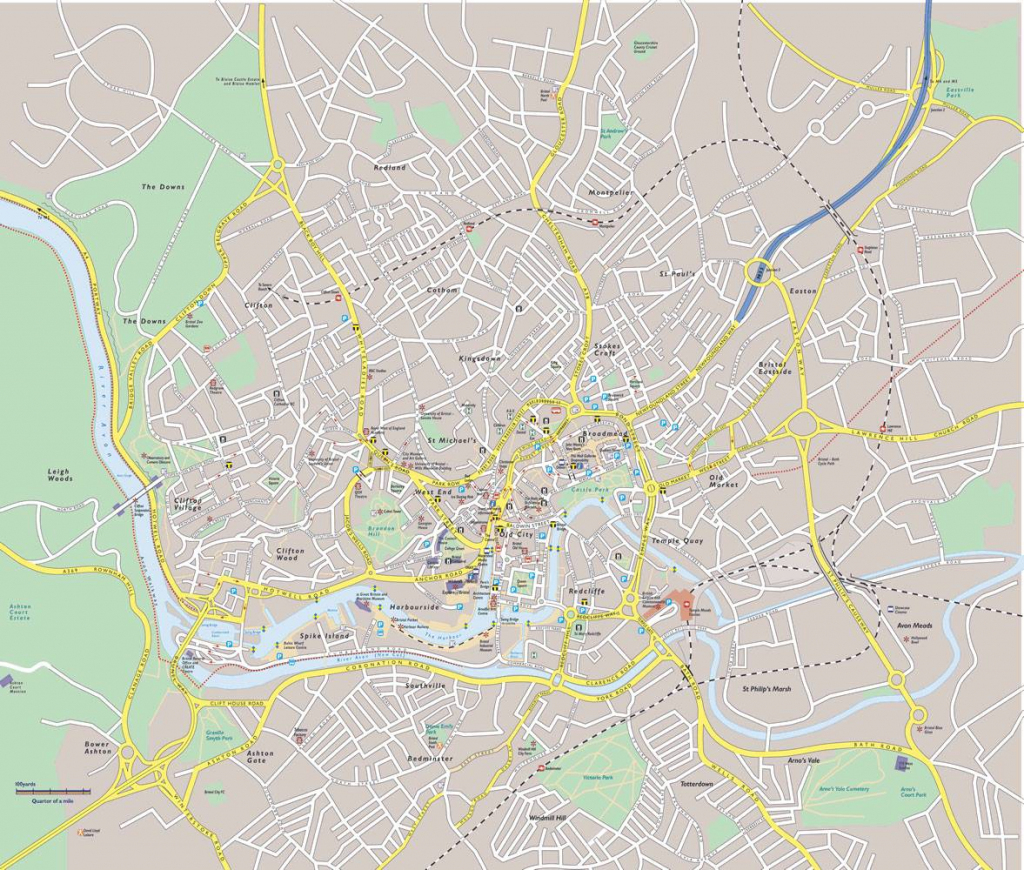 Large Bristol Maps For Free Download And Print | High-Resolution And inside Bristol City Centre Map Printable