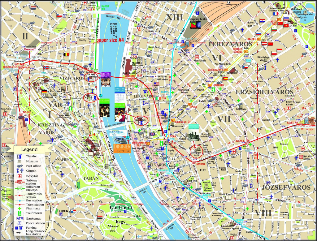 Large Budapest Maps For Free Download And Print | High-Resolution in Budapest Street Map Printable
