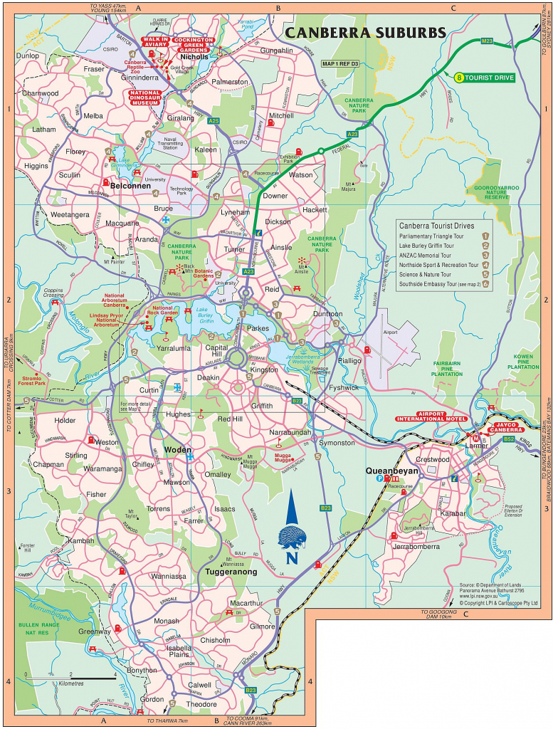 Large Canberra Maps For Free Download And Print | High-Resolution within Printable Map Of Canberra