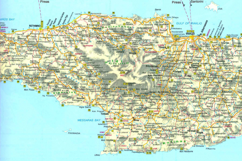 Large Crete Maps For Free Download And Print | High-Resolution And throughout Printable Map Of Crete