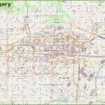 Large Detailed Map Of Calgary With Regard To Printable Map Of Calgary