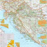 Large Detailed Map Of Croatia With Cities And Towns For Printable Map Of Croatia