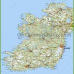 Large Detailed Map Of Ireland With Cities And Towns Inside Printable Road Map Of Ireland