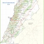 Large Detailed Map Of Lebanon Intended For Printable Map Of Lebanon